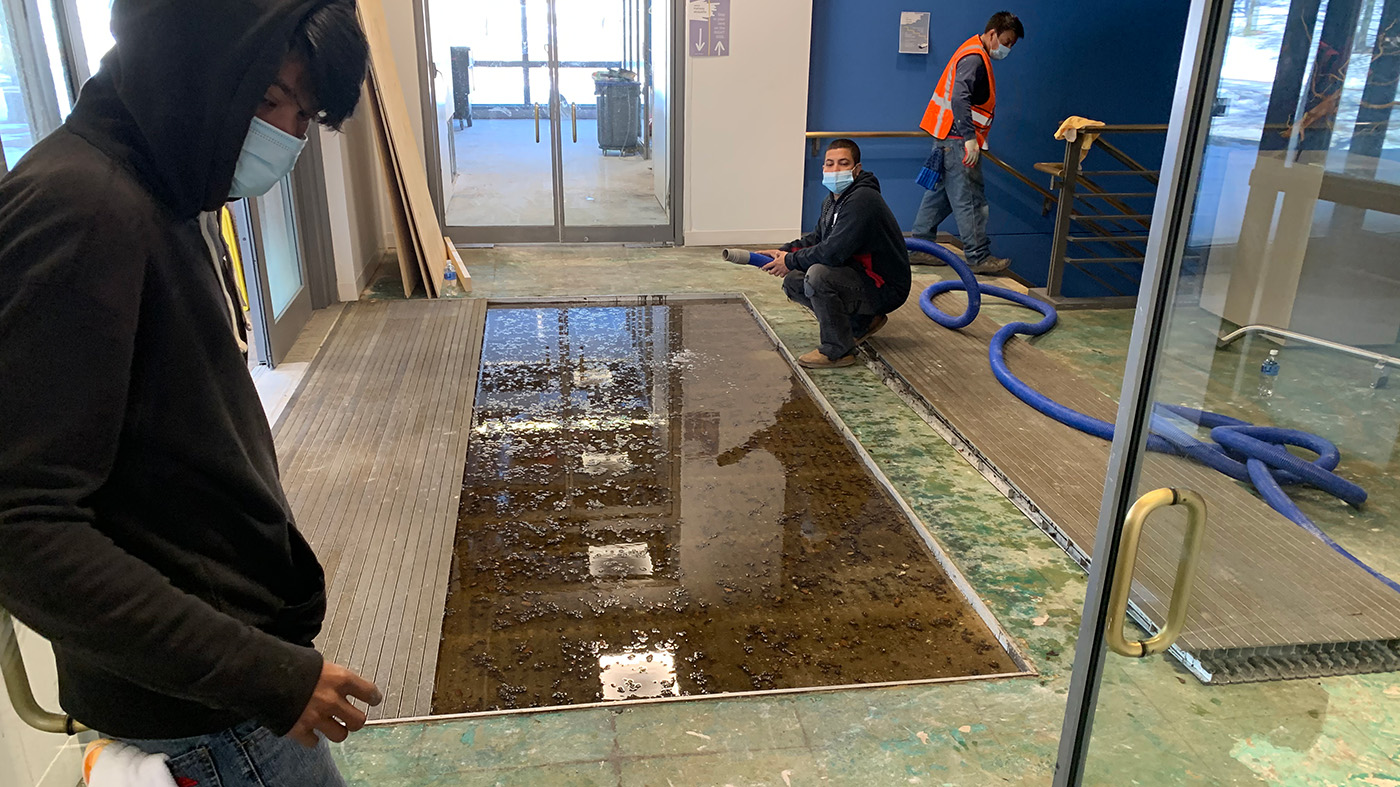 Water Damage restoration at Frito Lay corporate offices in Frisco, TX